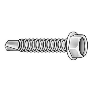 Approved Vendor SDHW101000650 Self Drilling Screw, #10 x 1, Zinc, PK 650