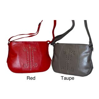 Kozmic Womens Leather Metal Pin Studded Handbag Today $74.99 Sale $