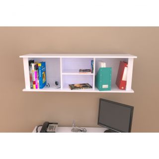 Inval White Wall Mount Hutch Bookcase Today $92.99 3.0 (1 reviews