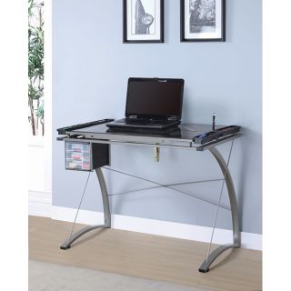 Champagne Metal Adjustable Tilt Top Desk Today $220.99 5.0 (1 reviews
