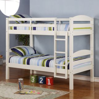 Twin Over Twin Solid Wood White Bunk Bed Today $359.99 4.6 (21