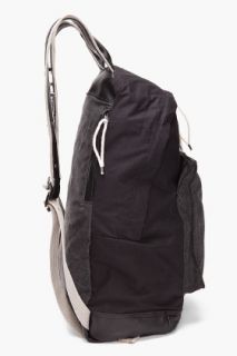 KRISVANASSCHE Black Canvas Backpack for men