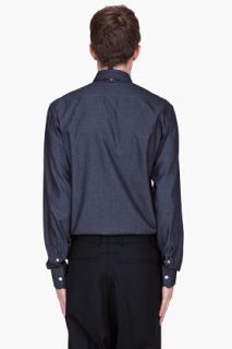 Yves Saint Laurent Dark Indigo Buttondown Shirt for men