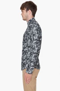 Wings + Horns Charcoal Camouflage Shirt for men