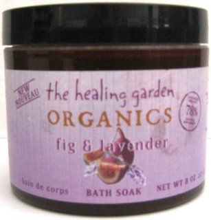Healing Garden Organics Bath Soak Fig & Lavender 8 oz (227 g) Beauty