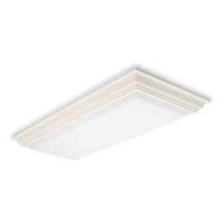 Lithonia 11430 32 GESB WH Decorative Fluorescent Fixture, 58W, 120V