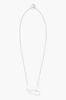 Maison Martin Margiela Silver Brass Lobster Clasp Necklace for men