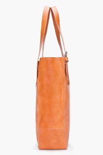 Woman By Common Projects Tan Leather Shopper Tote for women