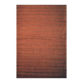 Indo Hand tufted Flat Weave Brown/ Light Brown Kilim Rug (56 x 8