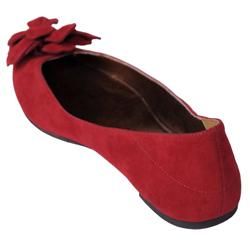 Journee Collection Womens Jump 10 Bow Accent Faux Suede Flats