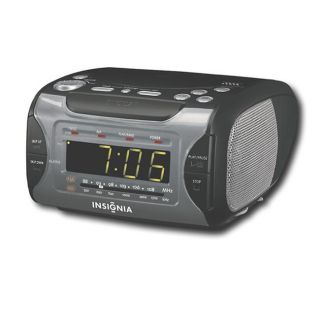 Insignia CD Stereo Clock Radio with AM/FM Tuner (Refurbished
