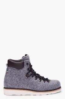 Diemme Grey Felt Roccia Vet Boots for men