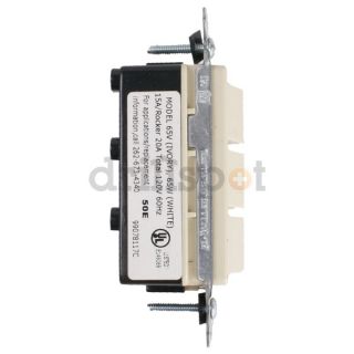 Broan 65V Switch, Three Function, Rocker, 15 A, Ivory