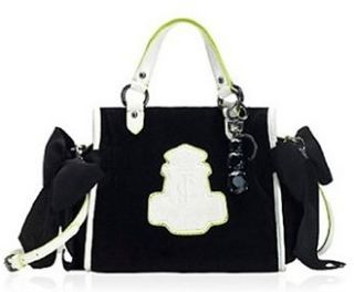 Juicy Couture Velour Ms Daydreamer Handbag Bag Tote Black