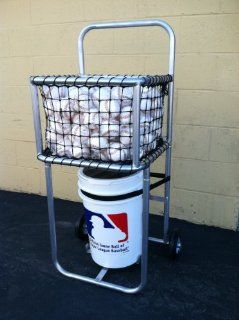 Baseball Batting Cage Portable Ball Caddy Cart with #21
