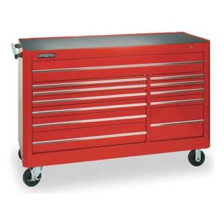 Proto J456646 12RD Rolling Work Station, 66 Wx46 H, 12 Drawer