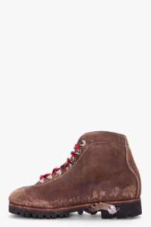 Golden Goose Brown Pivetta Mountaineering Boots for men