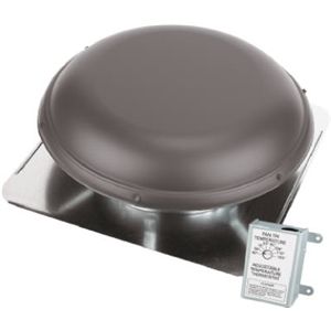 Air Vent Inc. 53827 BRN MTL Dome PWR Vent