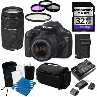 Canon EOS T3 Digital SLR Camera with 18 55mm ISII and 75 300Lens Kit