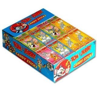Tom and Jerry Candy Sticks   48 Packs of Candy Sticks in Display Box