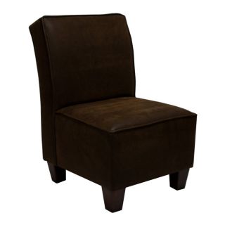 Miller Welted Chocolate Saddle Chair