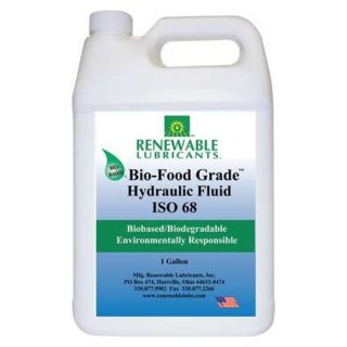 Renewable Lubricants 87143 Bio Food Grade Hydraulic Fluid, 1 Gal, 68