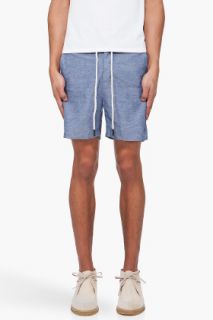 Shipley & Halmos Chambray Drawstring Shorts for men