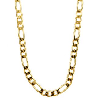 14k gold over silver 24 inch figaro chain 4 mm msrp $ 156 99 today