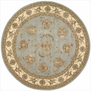 Hand tufted Nourison 2000 Kashan Blue Cloud Rug (4 Round) Today $439