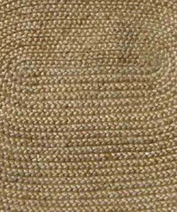 Hand woven Braided Bleached Natural Jute Rug (6 6 x 8 Oval