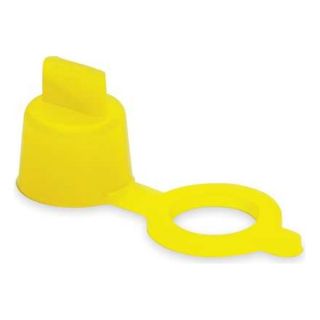 Caplugs 1XGL1 Grease Fitting Cap, Yellow, PK10