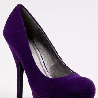 purple high heels Shoes