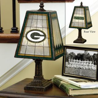 Green Bay Packers 14 inch Art Glass Lamp