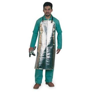 Steel Grip ATH125 39 Bib Apron, Aluminized Thermonol, 39 In. L