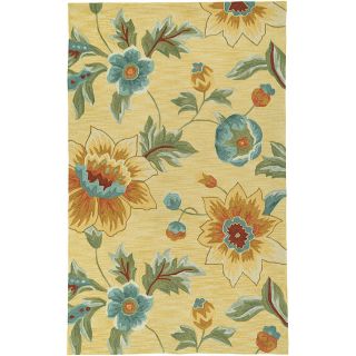 Floral, Yellow Area Rugs Buy 7x9   10x14 Rugs, 5x8