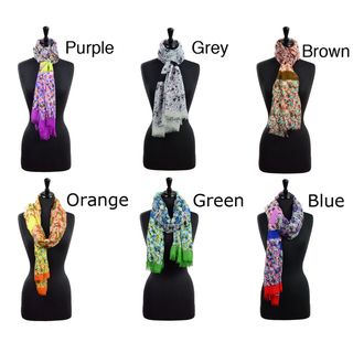 Floral Evening Scarf