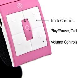Connectland Pink Modern Over ear Headset with Microphone