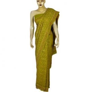 Indian Saree Green Traditional Wedding Dresses from India