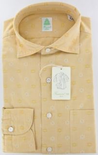 New Finamore Napoli Yellow Shirt M/M Clothing