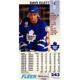 Toronto Maple Leafs 1993 1994 Power Play Signed Card # 243 SL COA