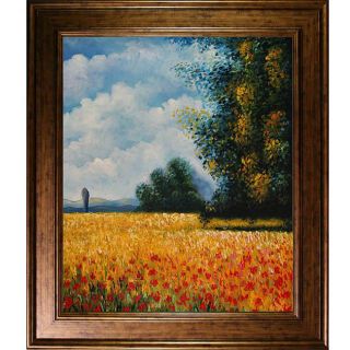 Claude Monet Champ davoine (Oat Field) Framed Art