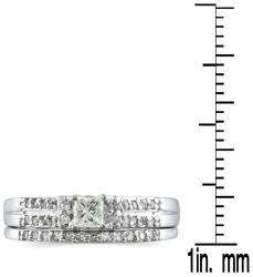 10k White Gold 2/5ct TDW Diamond Bridal Ring Set