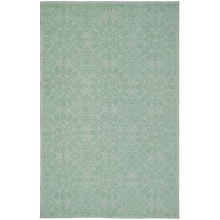 Martha Stewart Terrazza Turquoise Cotton Rug (79 x 99)