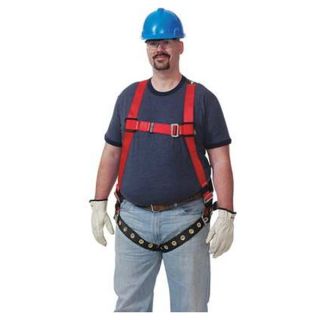 Protecta 1191237 Full Body Harness, M/L, 420 lb., Red