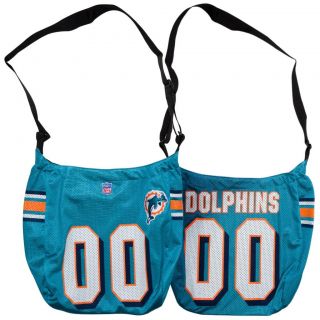 Little Earth Miami Dolphins Veteran Jersey Tote Bag
