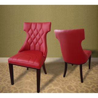 Regis Leather Dining Chairs (Set of 2)