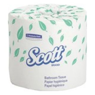 White Standard Roll 2 Ply SCOTT[REG] Toilet Tissue, Pack of 80