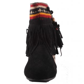 Refresh by Beston Womens Mini 03 Black Fringe Boots Today $50.49 5