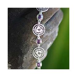 Peace Amethyst Floral Bracelet (Indonesia) Today $154.99