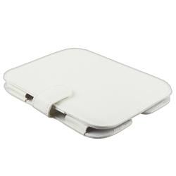 White Leather Case for Barnes and Noble Nook 2